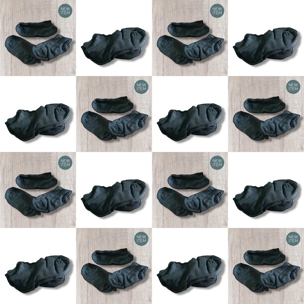 SALE! 60Pack NEW Men's Black Ankle Socks (One Size / Unisex)